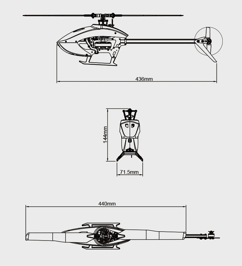 Goosky Legend S2 Helicopter Standard Kit (BNF) - Red/Yellow