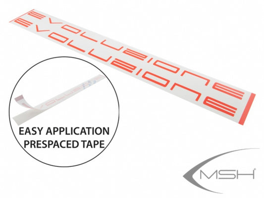 MSH71222 Pre-spaced stickers EVO - Red