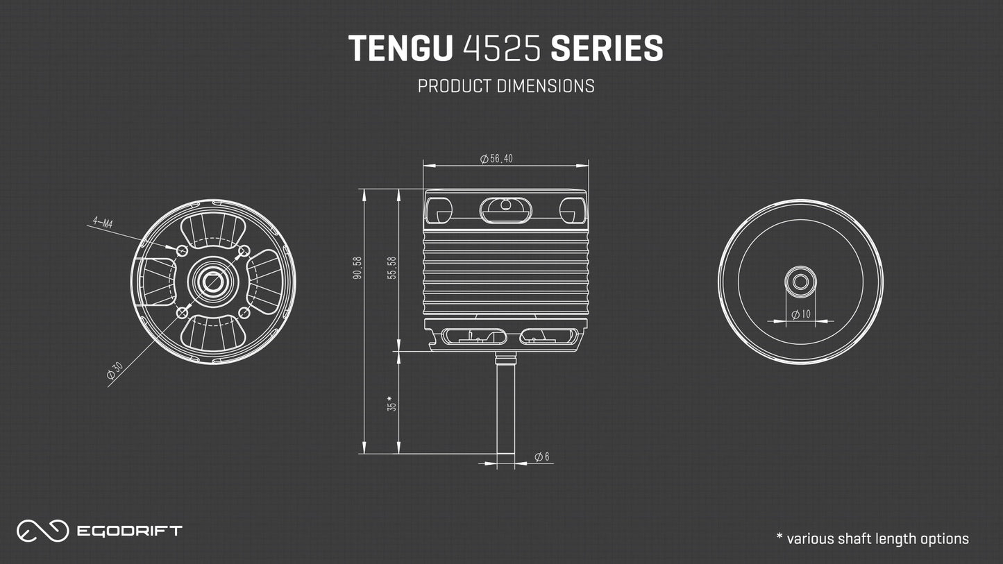 EGODRIFT TENGU 4525HS / 470KV (12-14S)